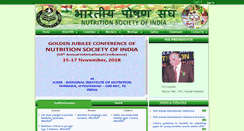 Desktop Screenshot of nutritionsocietyindia.org